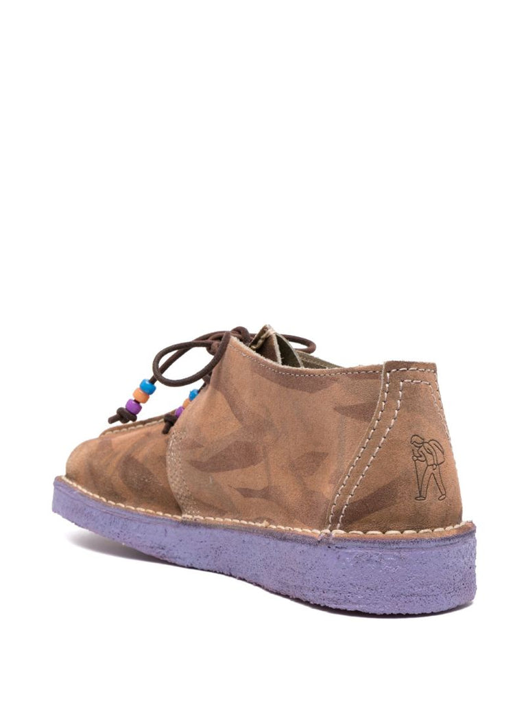 X Aries Brown Wallabee Desert Trek Boots