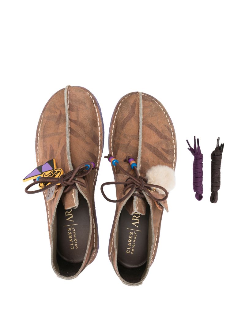 X Aries Brown Wallabee Desert Trek Boots