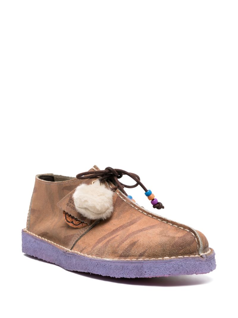 X Aries Brown Wallabee Desert Trek Boots