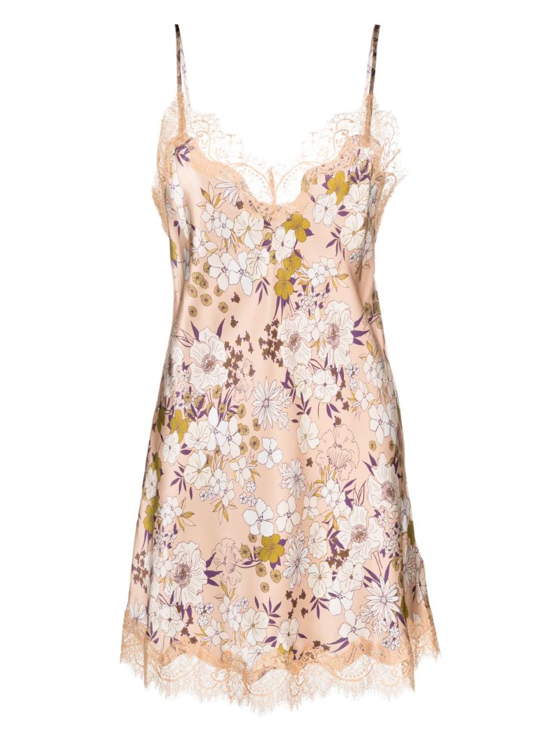 Pink Scarlett Floral Print Night Dress