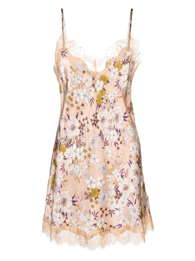 Pink Scarlett Floral Print Night Dress