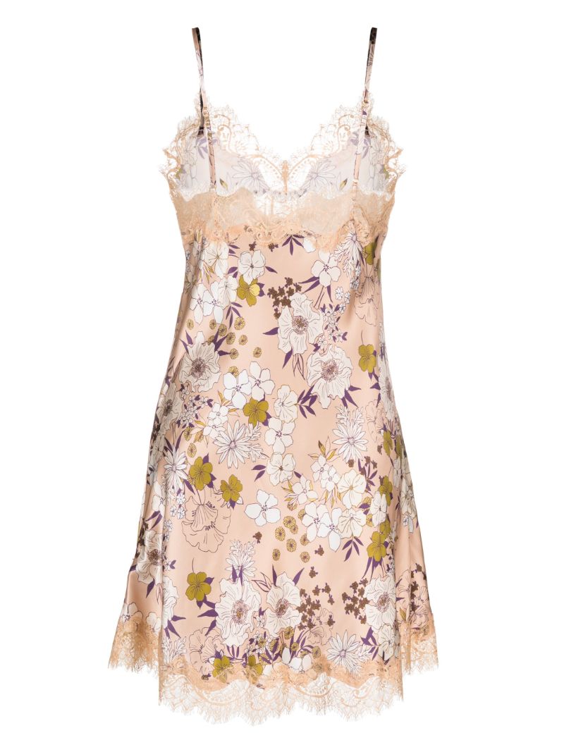 Pink Scarlett Floral Print Night Dress