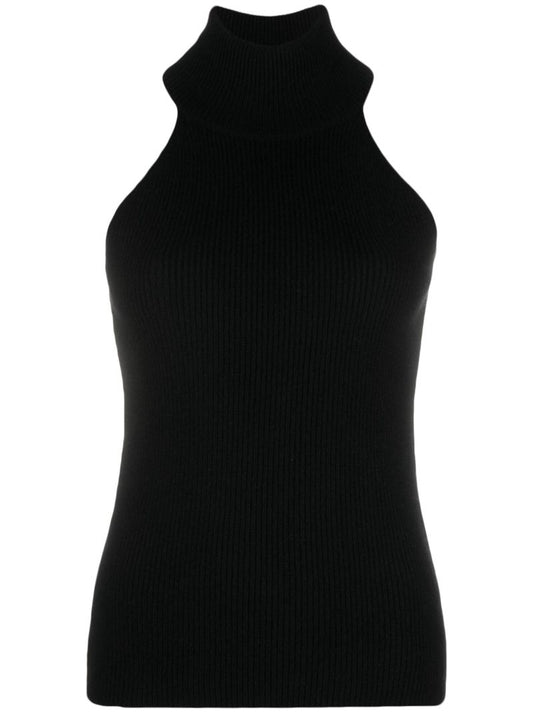 Black Freya Cashmere Tank Top
