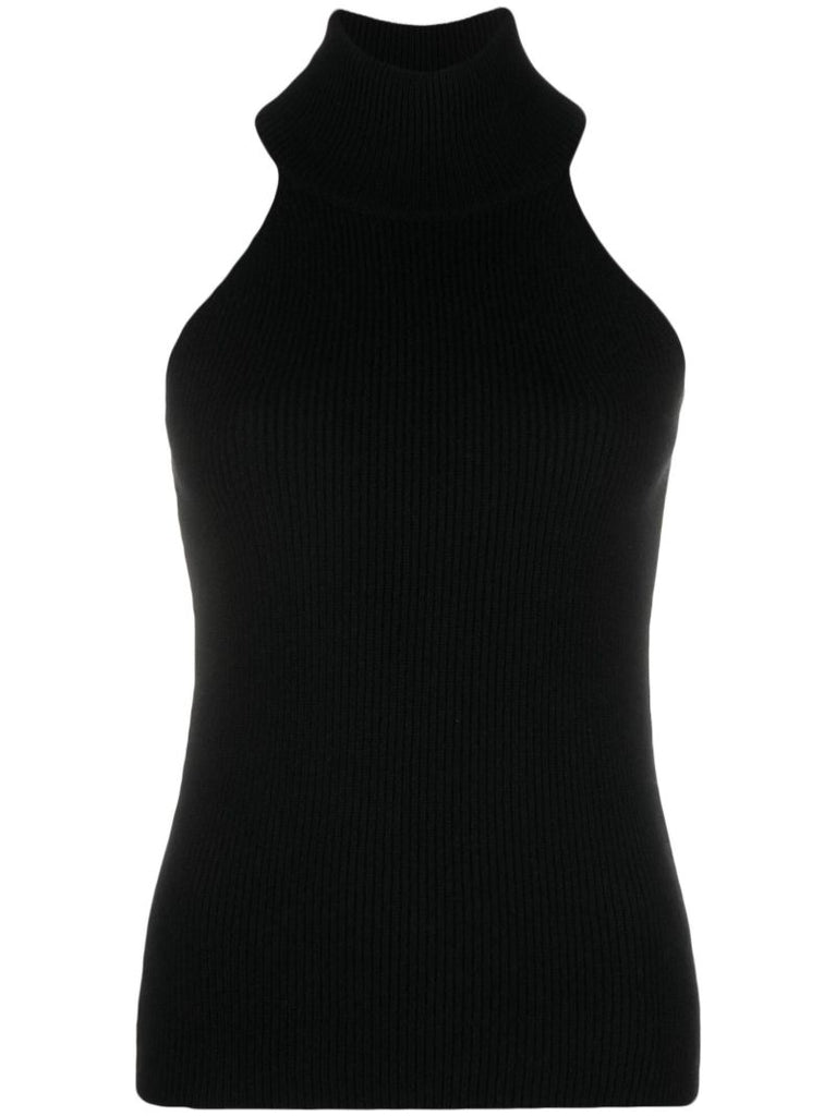 Black Freya Cashmere Tank Top