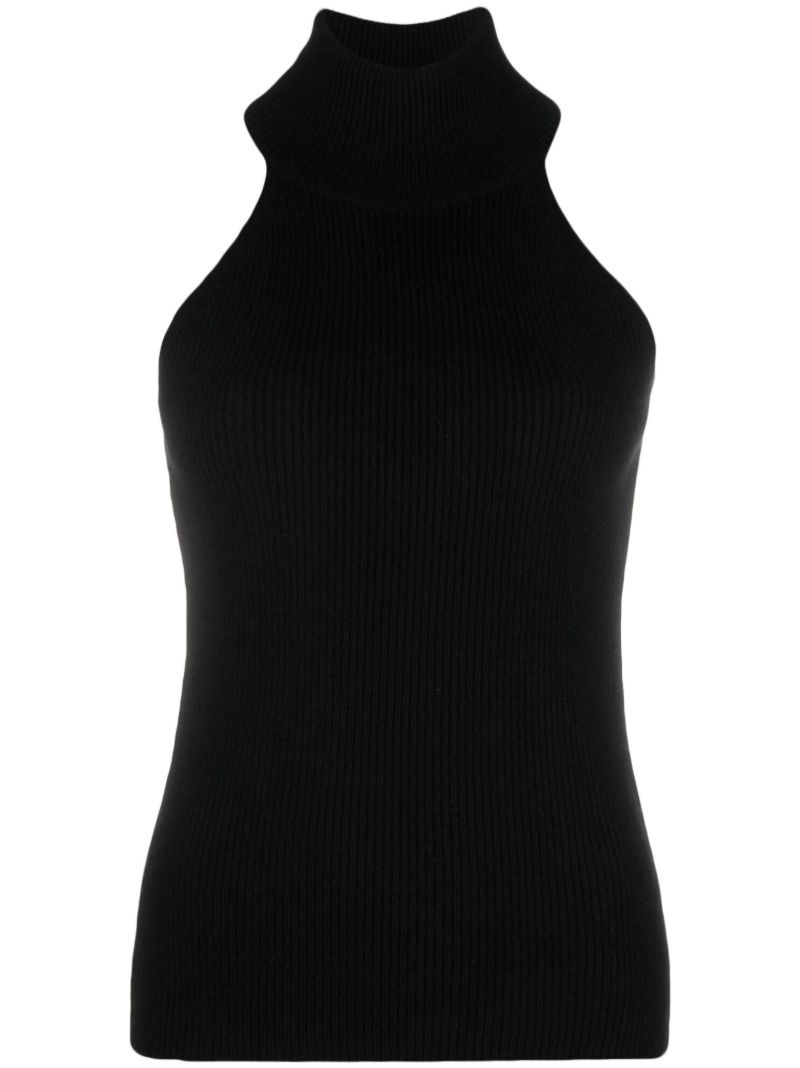 Black Freya Cashmere Tank Top