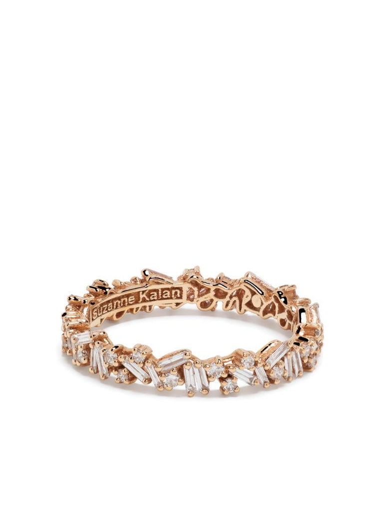 18kt Rose Gold Classic Icon Fireworks Diamond Eternity Band