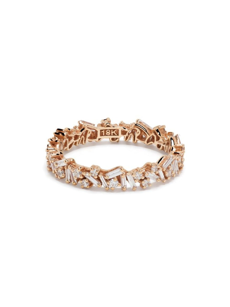 18kt Rose Gold Classic Icon Fireworks Diamond Eternity Band