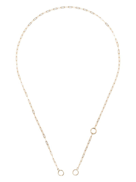 14k Yellow Gold 3-loop Square-link Chain Necklace