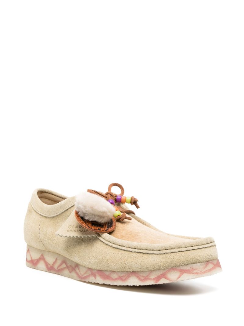 X Aries Neutral Wallabee Derby Shoes