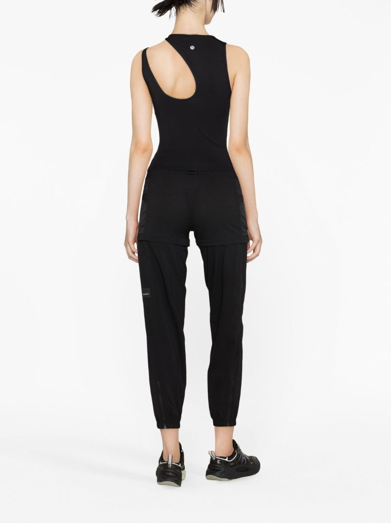 Black Cut-out Tank Top