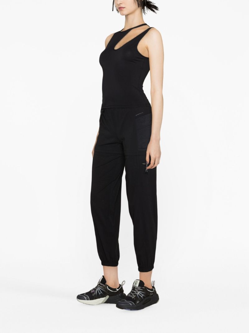Black Cut-out Tank Top