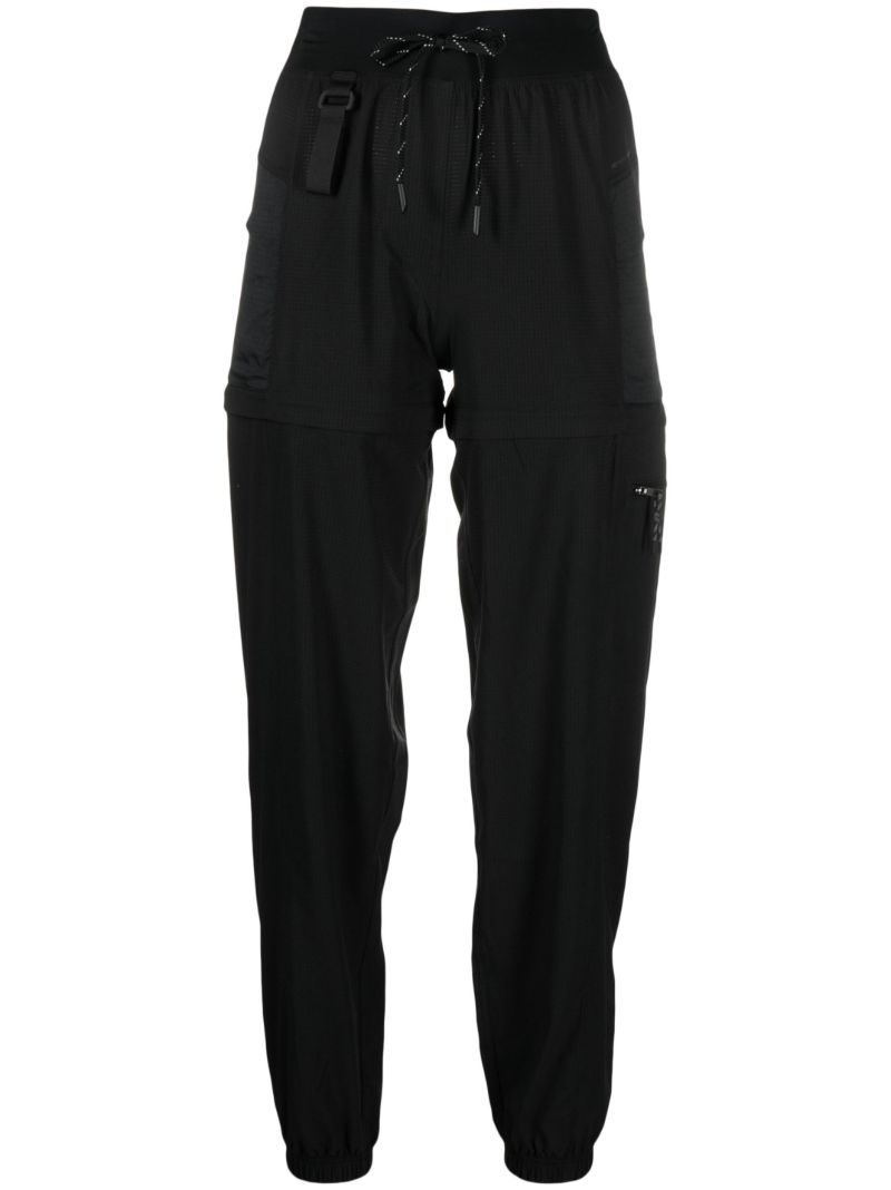 Black Convertible Hiking Track Pants