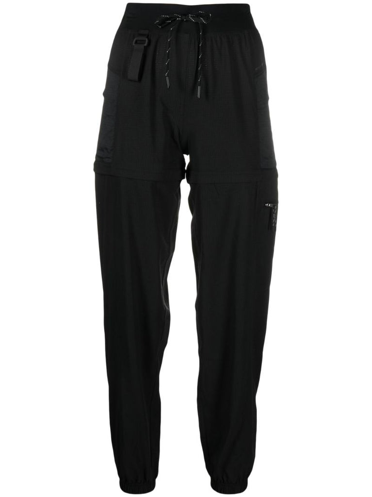 Black Convertible Hiking Track Pants