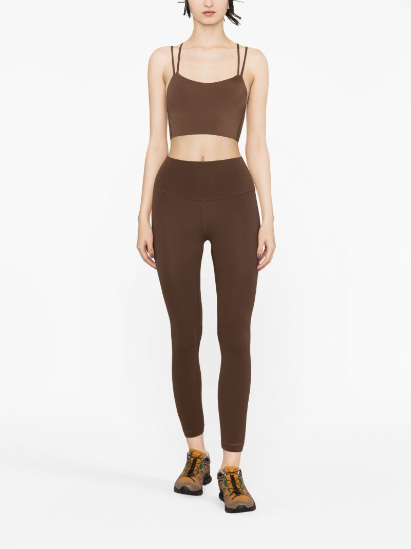 Brown Like a Cloud Longline Sports Bra