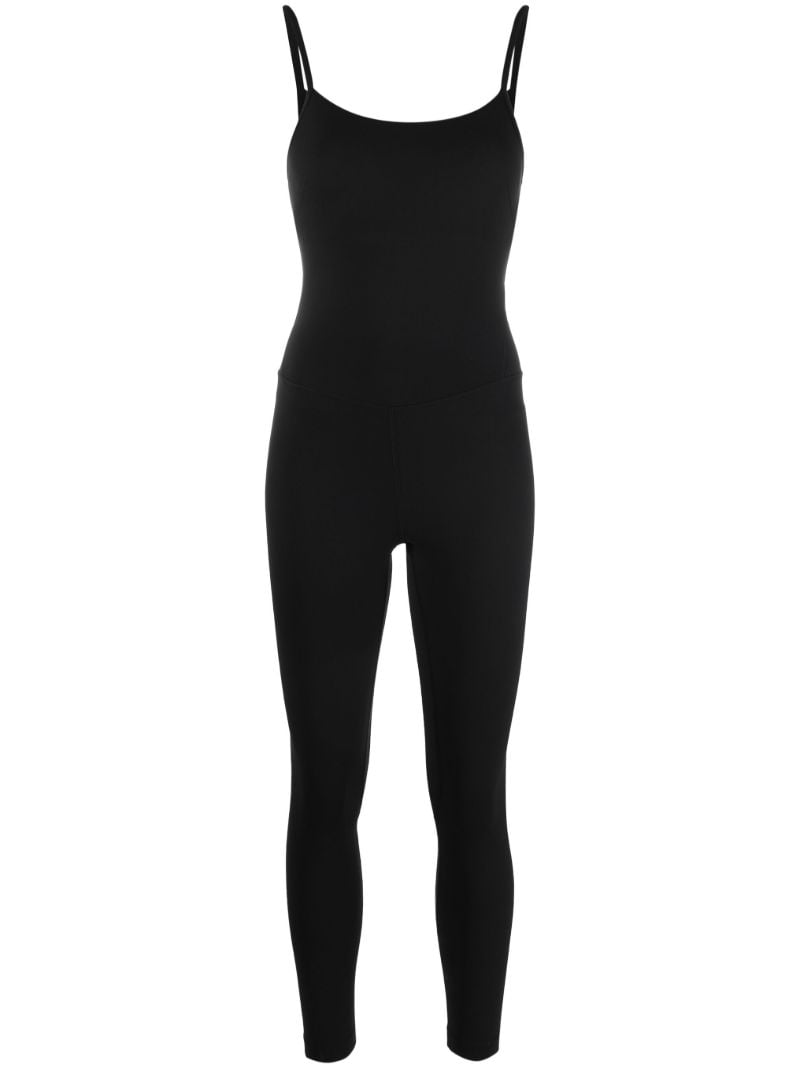 Black Nulu Cross-back Yoga Bodysuit