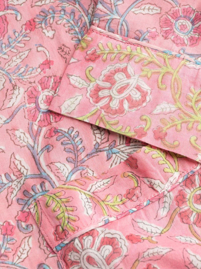 Pink Marta Floral Print Robe