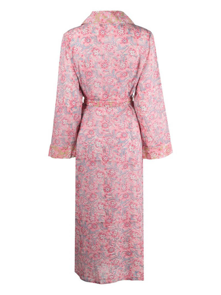 Pink Marta Floral Print Robe