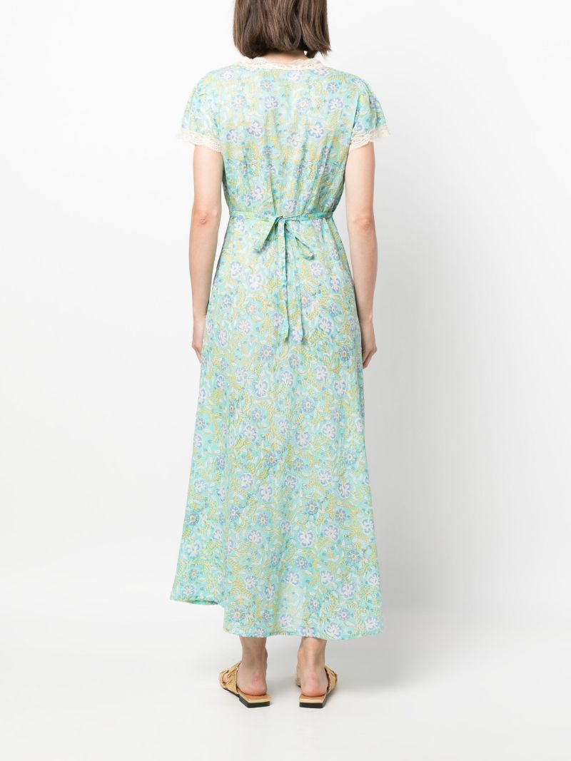 Green Clarice Floral-print Dress