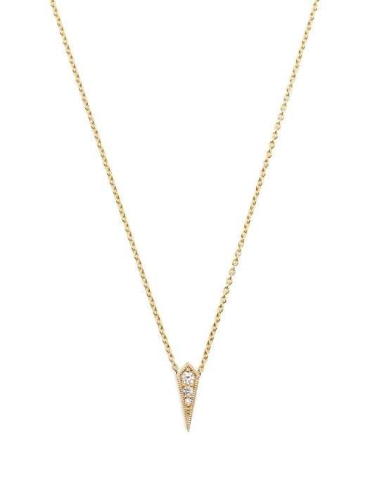 14k Yellow Gold Kite Diamond Necklace
