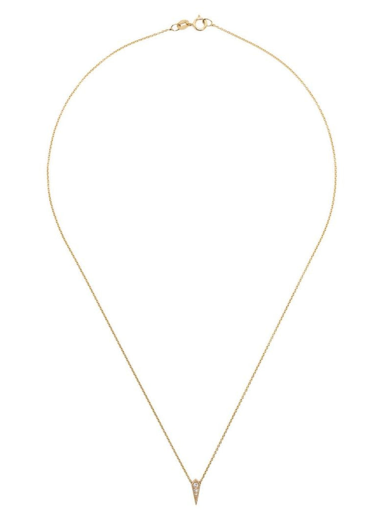 14k Yellow Gold Kite Diamond Necklace