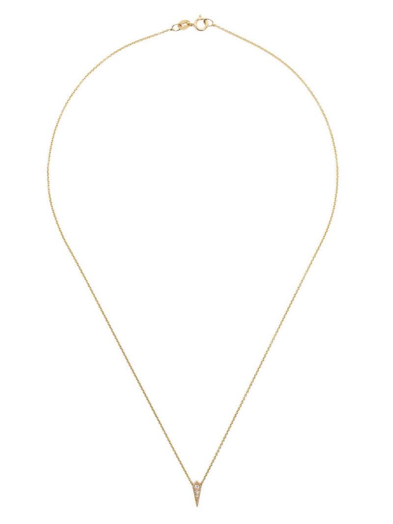 14k Yellow Gold Kite Diamond Necklace