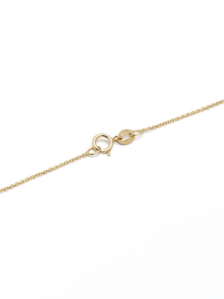 14k Yellow Gold Kite Diamond Necklace