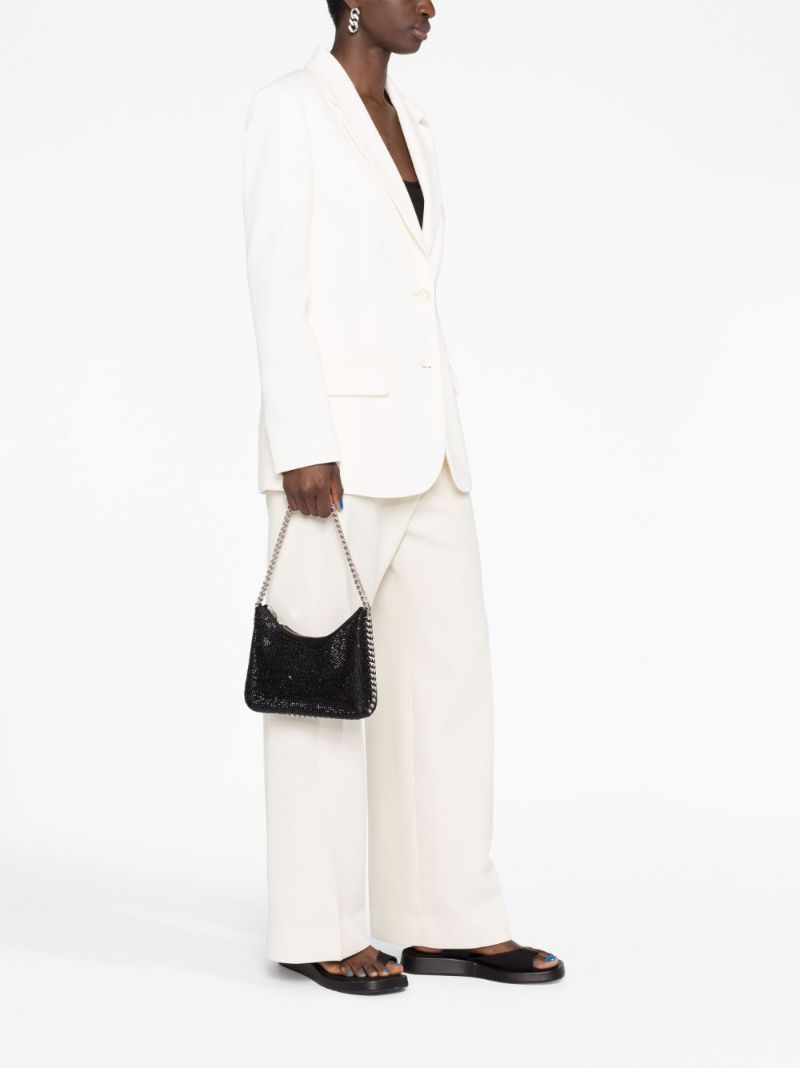 Black Falabella Zipped Shoulder Bag