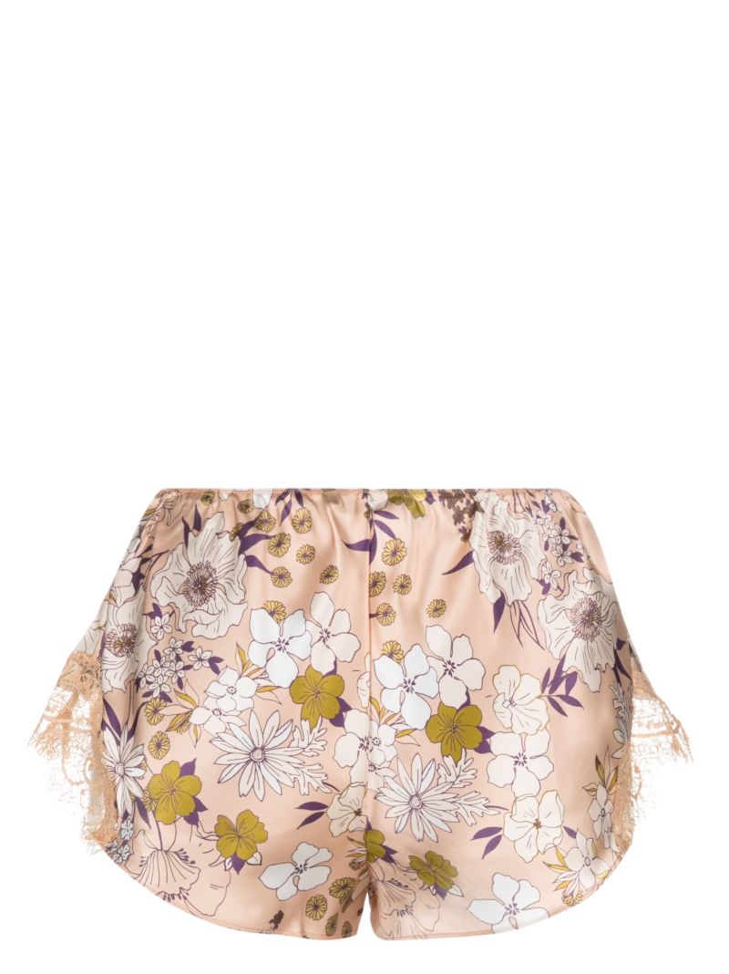 Pink Scarlett Floral Print Silk Knickers