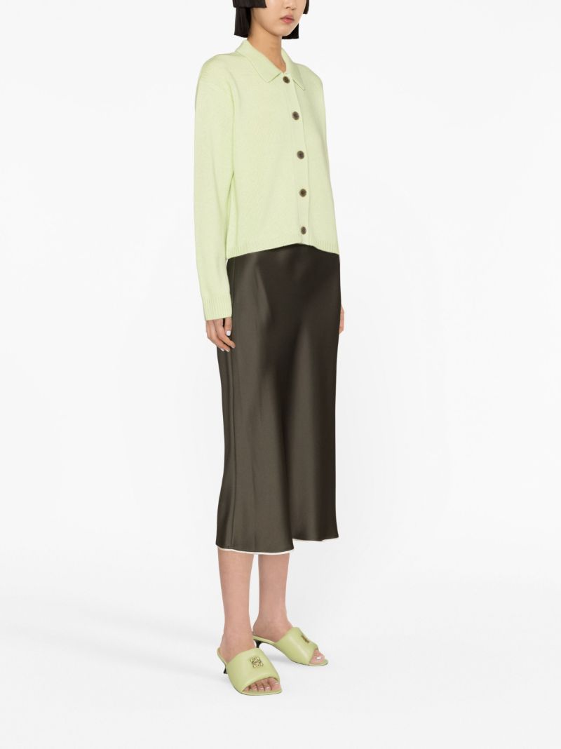 Green Lenny Cashmere Cardigan