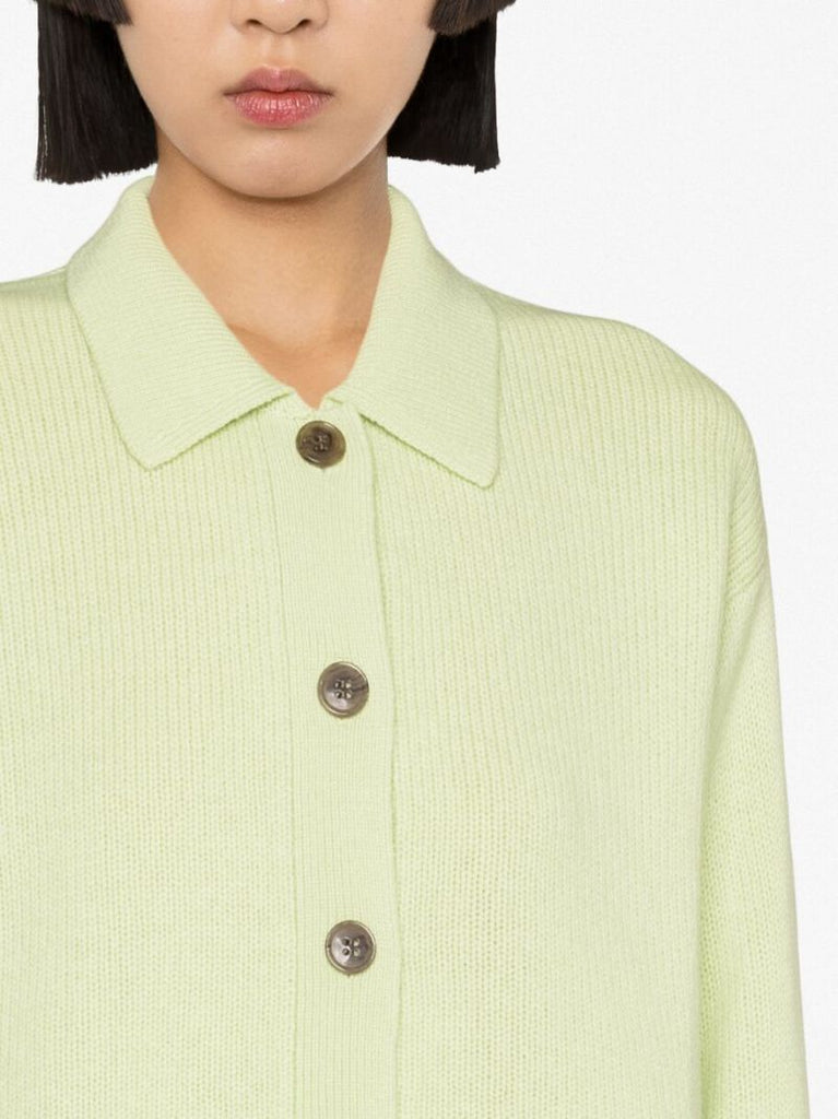 Green Lenny Cashmere Cardigan