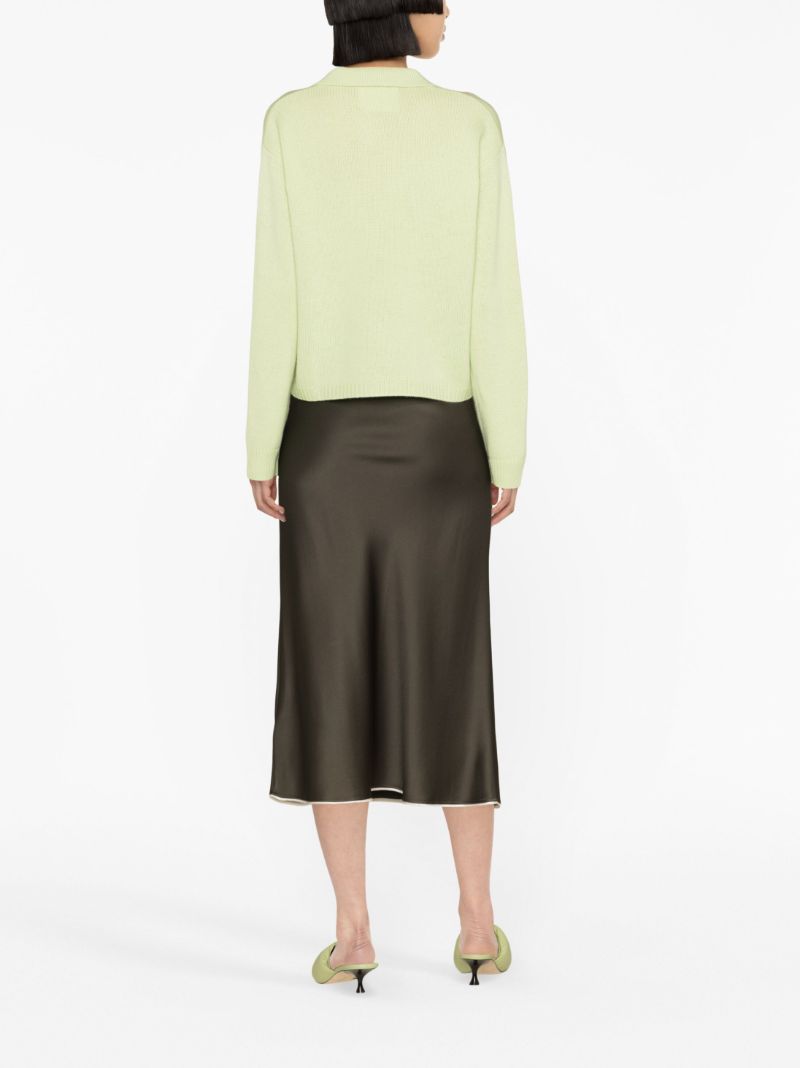 Green Lenny Cashmere Cardigan