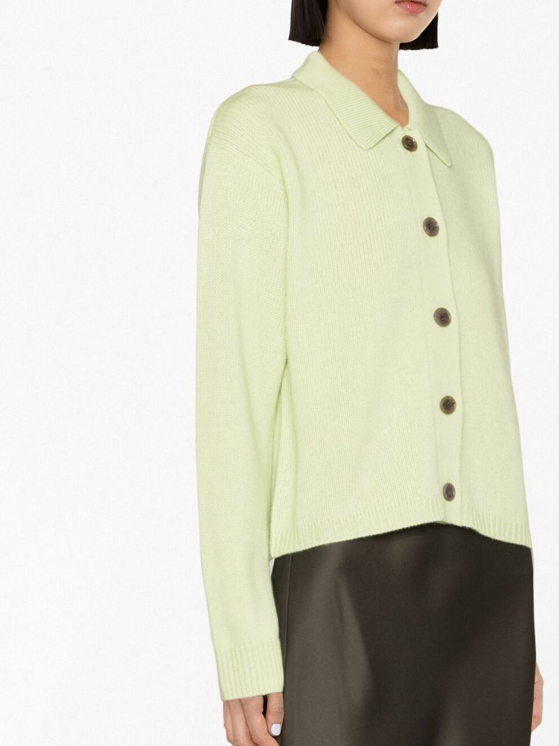Green Lenny Cashmere Cardigan