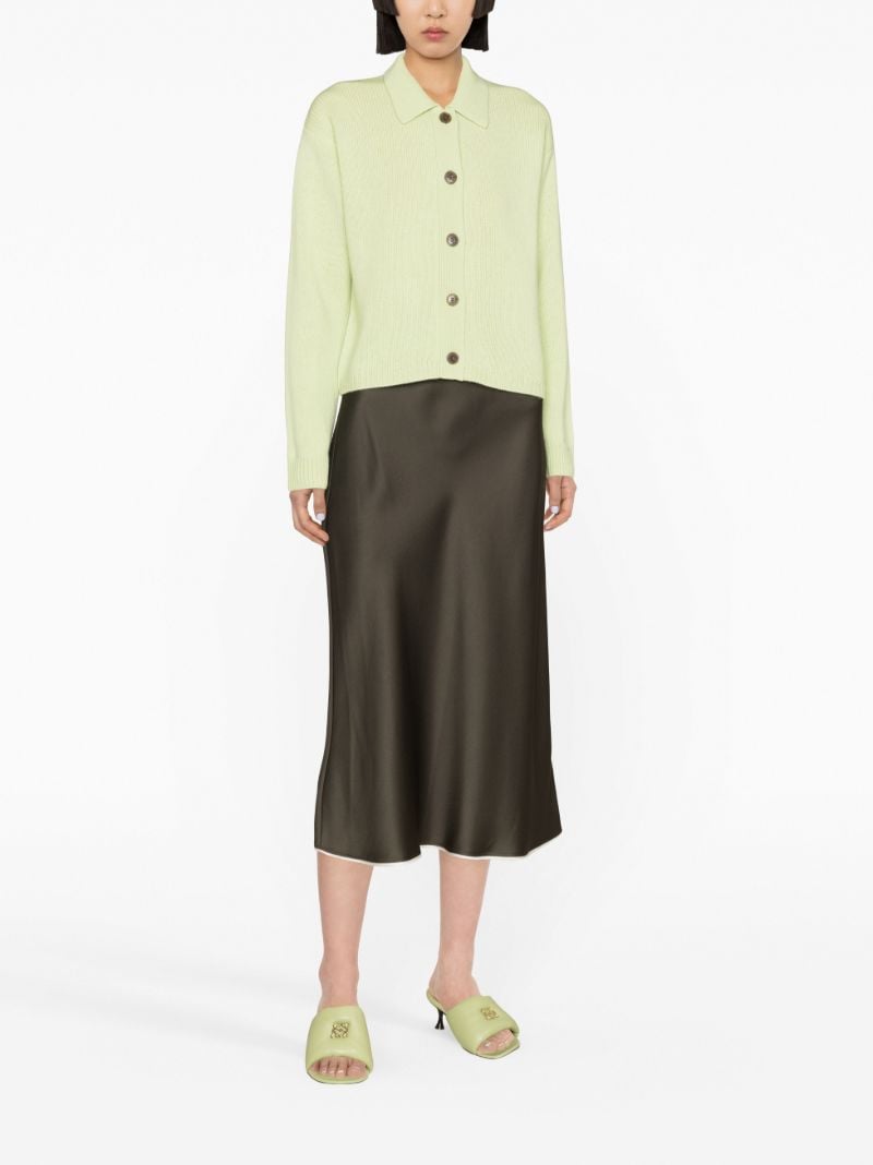 Green Lenny Cashmere Cardigan