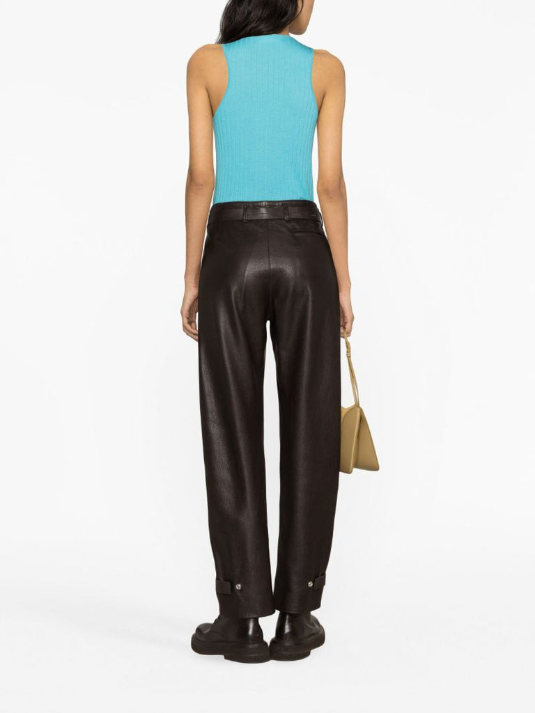 Blue Cameron Cashmere Ribbed Top