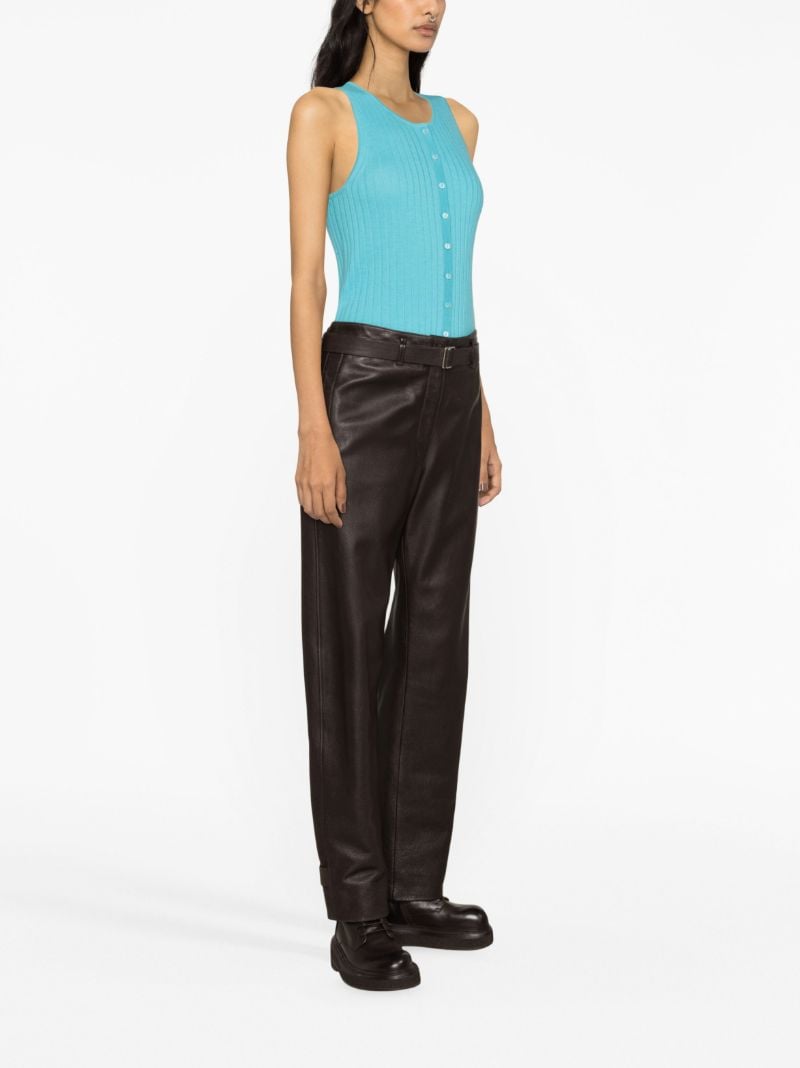 Blue Cameron Cashmere Ribbed Top