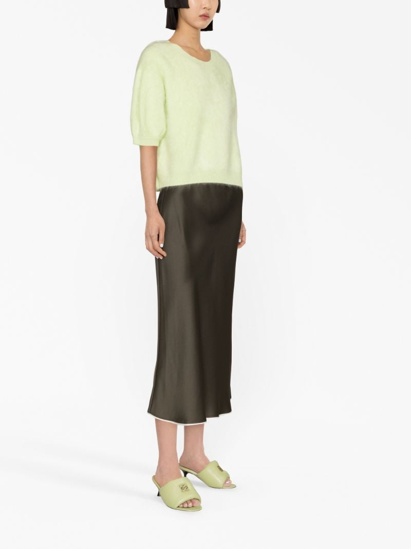 Green Juniper Short-sleeved Cashmere Sweater