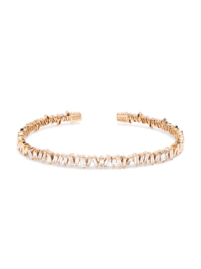 18kt Rose Gold Classic Diamond Fireworks Bangle