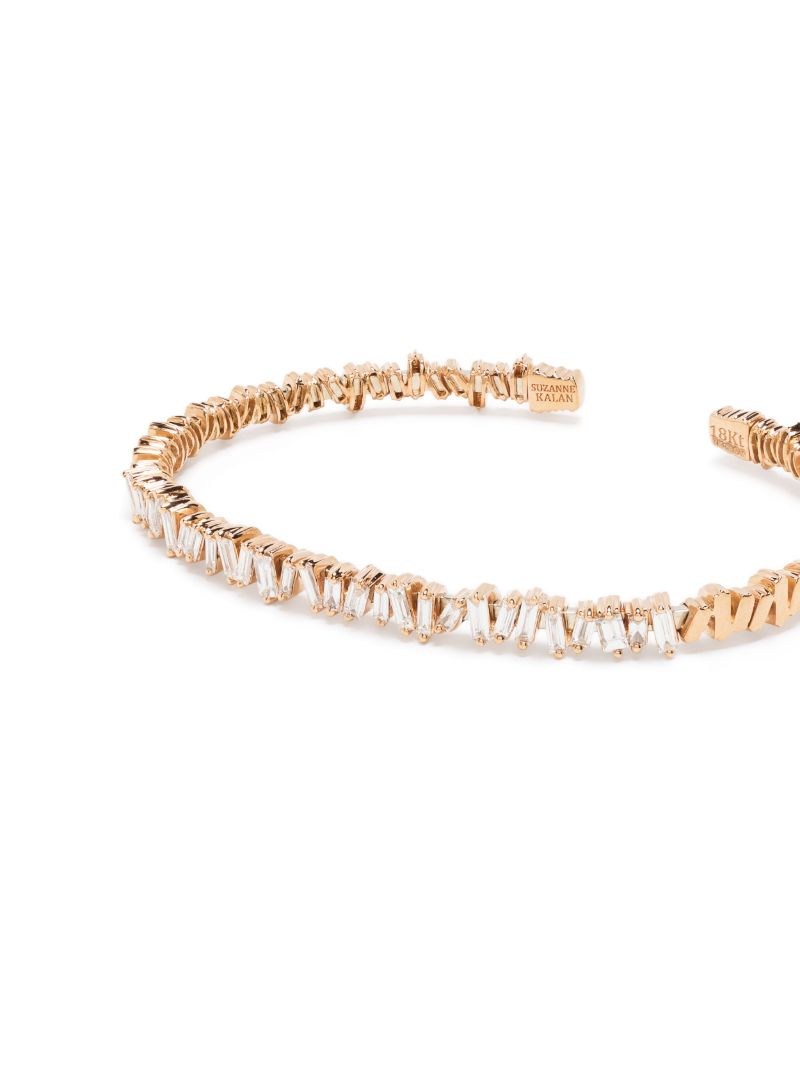 18kt Rose Gold Classic Diamond Fireworks Bangle