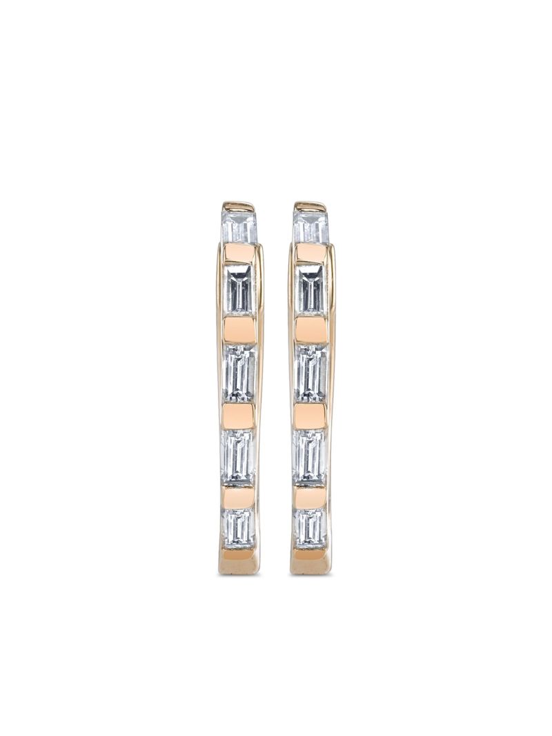 18k Rose Gold Diamond Earrings