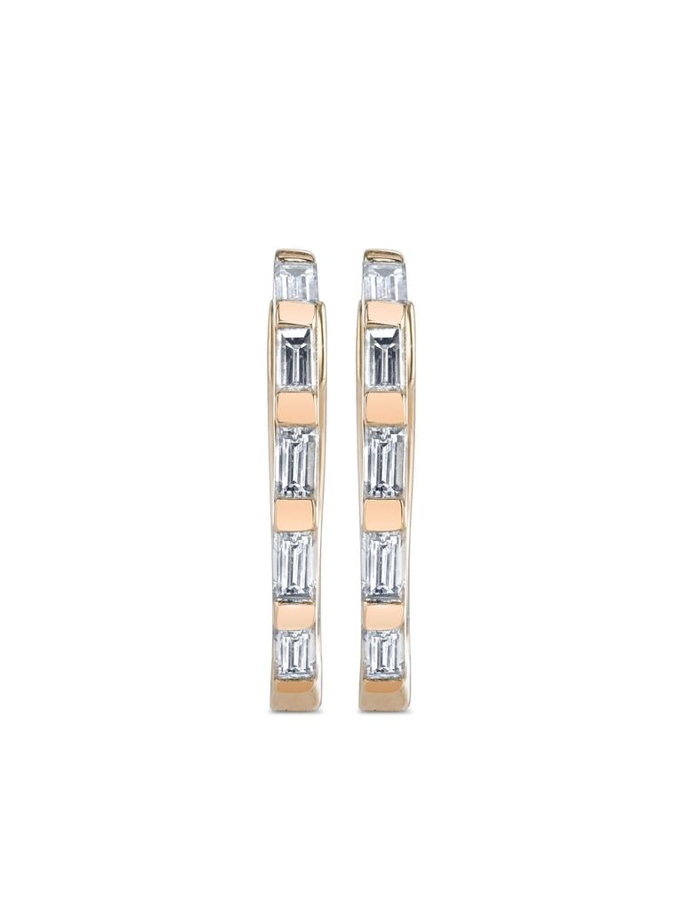 18k Rose Gold Diamond Earrings