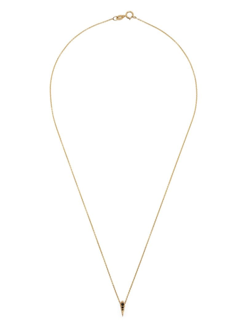 14k Yellow Gold Kite Diamond Necklace