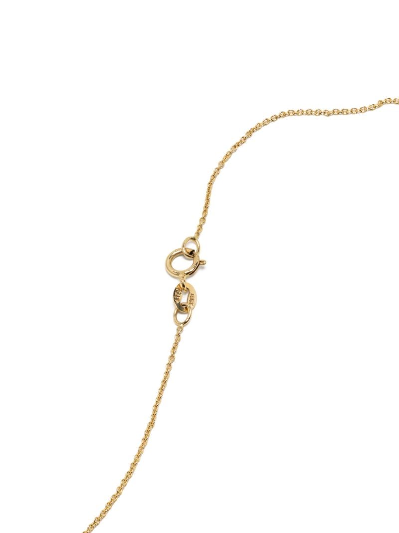 14k Yellow Gold Kite Diamond Necklace