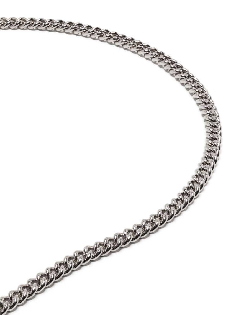 Sterling Silver and 14k Gold Heavy Curb Chain Necklace