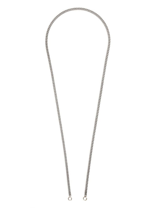 Sterling Silver and 14k Gold Heavy Curb Chain Necklace