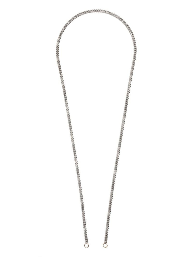 Sterling Silver and 14k Gold Heavy Curb Chain Necklace