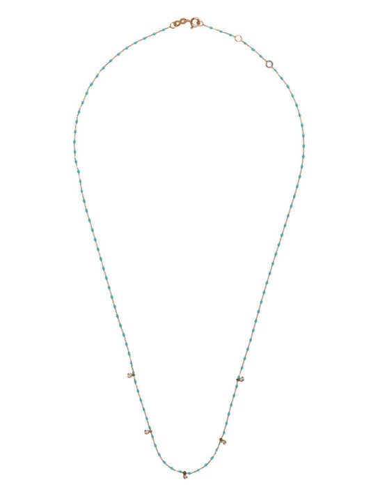 18k Rose Gold Mini Gigi Diamond Necklace