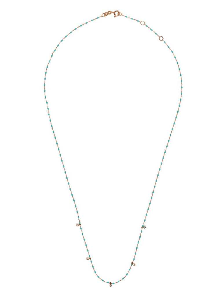 18k Rose Gold Mini Gigi Diamond Necklace
