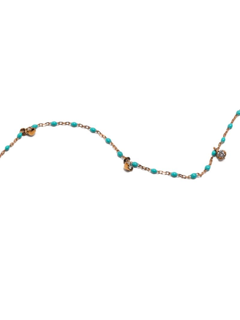 18k Rose Gold Mini Gigi Diamond Necklace