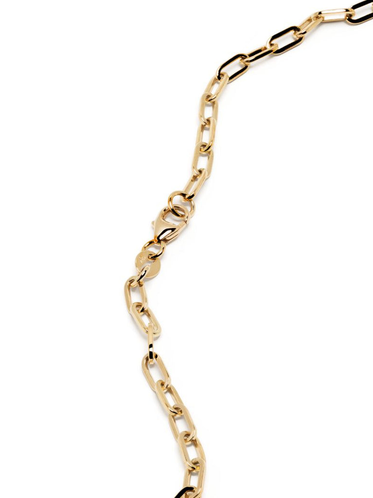 Yellow Gold Baby Medallion Diamond Necklace
