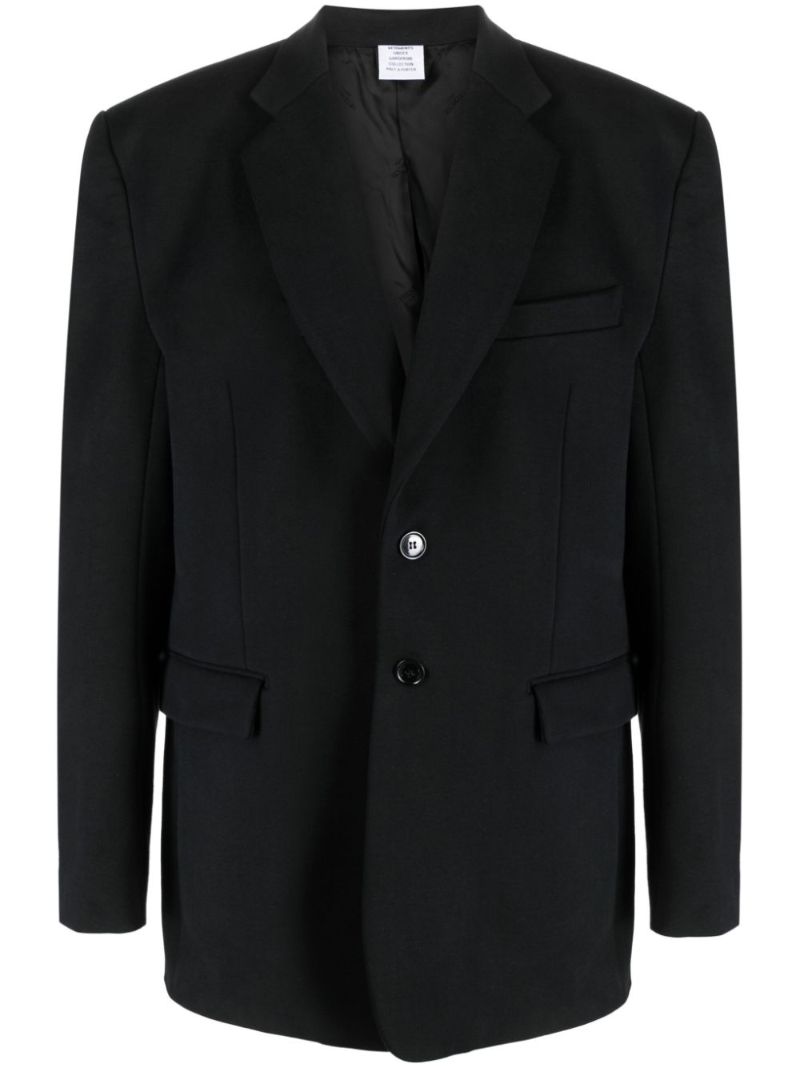 Black Single-breasted Blazer